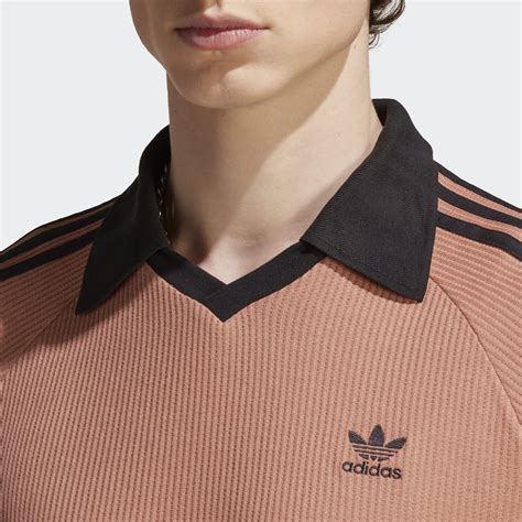 adidas Adicolor Classics Waffle Polo Shirt .